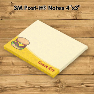 Cheeseburger Post-it Klebezettel