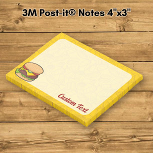 Cheeseburger Post-it Klebezettel
