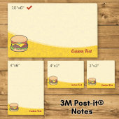 Cheeseburger Post-it Klebezettel