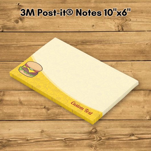 Cheeseburger Post-it Klebezettel