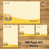 Cheeseburger Post-it Klebezettel