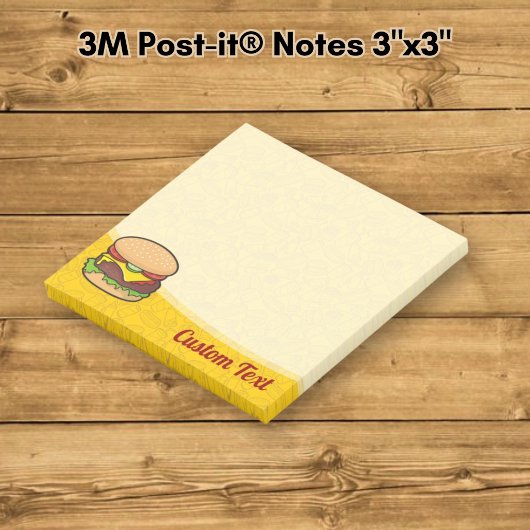 Cheeseburger Post-it Klebezettel