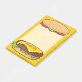 Cheeseburger Post-it Klebezettel