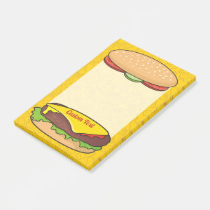 Cheeseburger Post-it Klebezettel