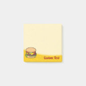 Cheeseburger Post-it Klebezettel (Vorderseite)