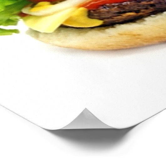 Cheeseburger Poster (Ecke)