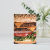 Cheeseburger Postkarte (Stehend Vorderseite)