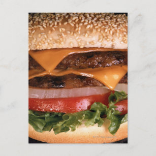 Cheeseburger Postkarte
