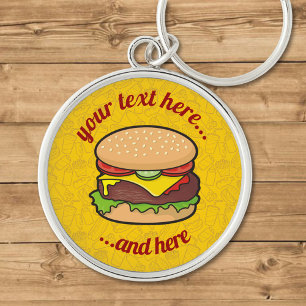 Cheeseburger Schlüsselanhänger