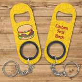 Cheeseburger Schlüsselanhänger Flaschenöffner
