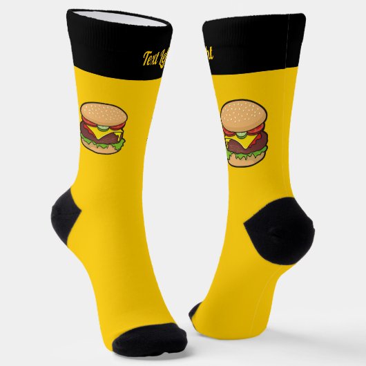 Cheeseburger Socken (Gewinkelt)