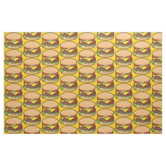 Cheeseburger Stoff (Yard (91,4 cm))