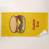 Cheeseburger Strandtuch (Vorderseite)