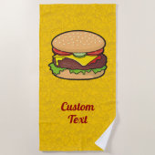 Cheeseburger Strandtuch (Vorderseite)