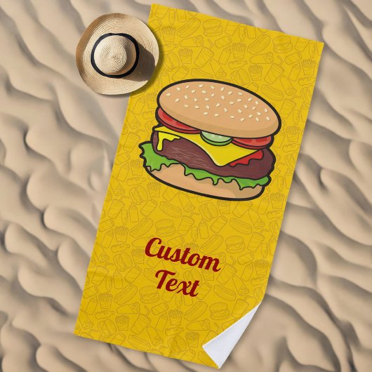 Cheeseburger Strandtuch