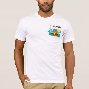 Cheeseburger-T-Shirt mit Pommes und Getränk T-Shirt
