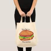 Cheeseburger-Taschen-Tasche Tragetasche (Vorderseite (Produkt))