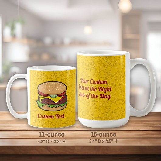 Cheeseburger Tasse