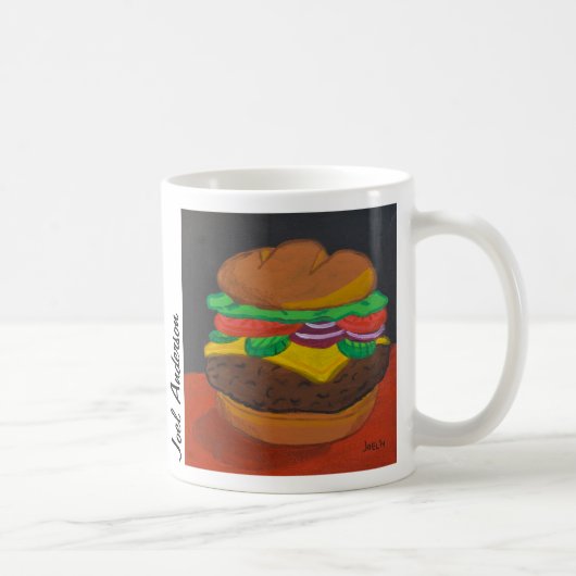Cheeseburger-Tasse Kaffeetasse (Rechts)