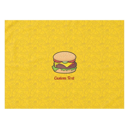 Cheeseburger Tischdecke (Vorderseite (Horizontal))
