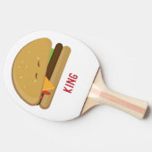 Cheeseburger Tischtennis Schläger (Seitenansicht)