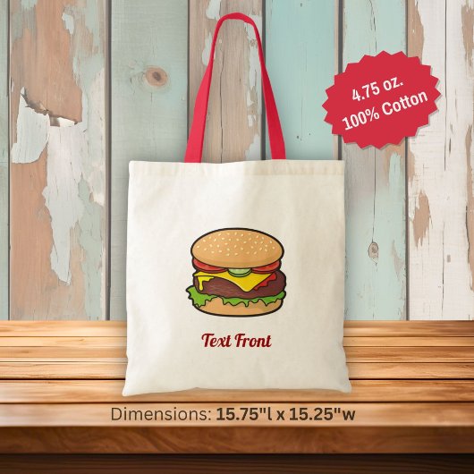 Cheeseburger Tote Bag Tragetasche