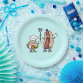 Cheeseburger-und Hotdog-Party-Teller Koch-Heraus Pappteller (Party)