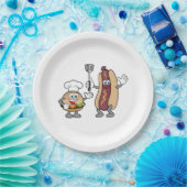 Cheeseburger-und Hotdog-Party-Teller Koch-Heraus Pappteller (Party)