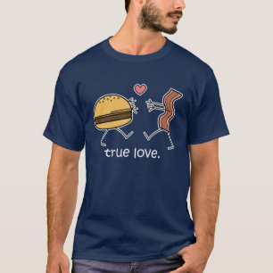 Cheeseburger-und Speck-"wahre Liebe-" Shirt