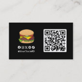 Cheeseburger Visitenkarte (Rückseite)