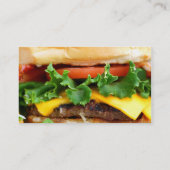 Cheeseburger-Visitenkarten Visitenkarte (Rückseite)