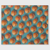 Cheeseburger Wrapping Paper Geschenkpapier (Flach)