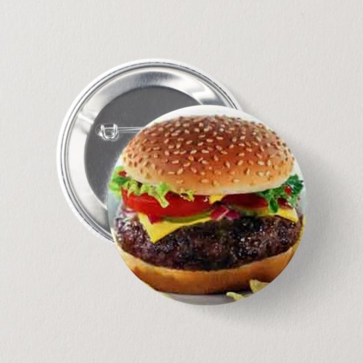Cheeseburgerknopf Button (Vorne & Hinten)