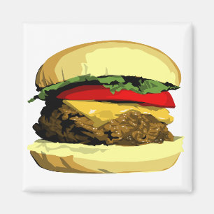 Cheeseburgermagnet Magnet