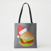 Cheeseburgers Hamburger Weihnachtsmannmütze Matchi Tasche (Vorderseite)