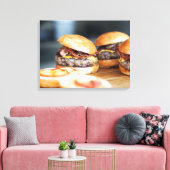 Cheeseburgers Leinwanddruck (Insitu (Wohnzimmer))