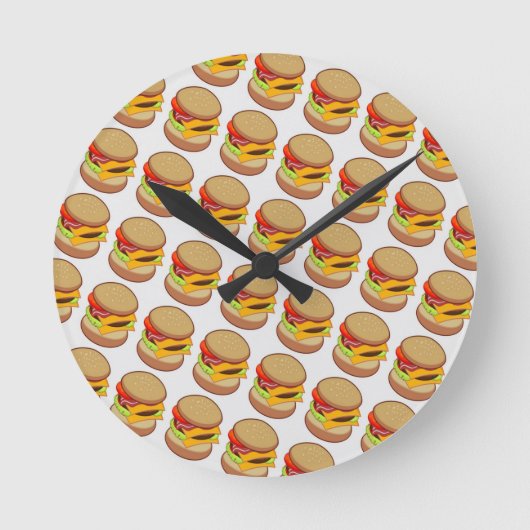 CHEESEBURGERS RUNDE WANDUHR (Vorderseite)