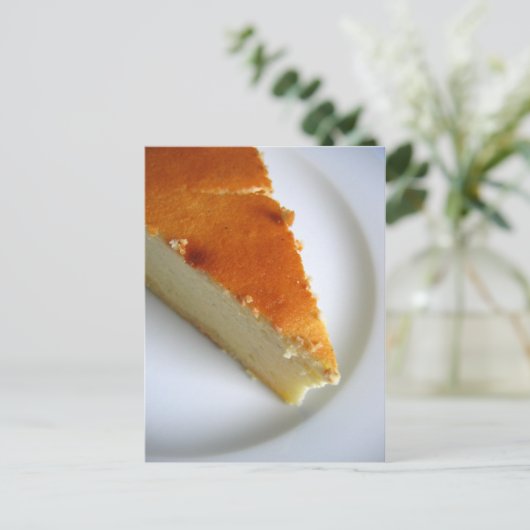 Cheesecake Custom Postkarte (Stehend Vorderseite)