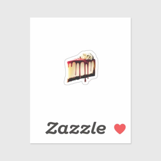 Cheesecake Dessert Aufkleber (Blatt)