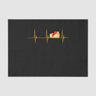 Cheesecake Dessert Käse Heartbeat Ekg Puls Seidenpapier
