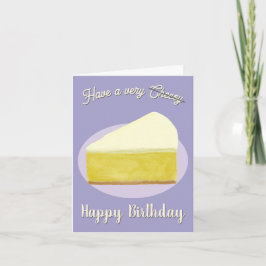 Cheesecake Funny Birthday Card Karte