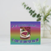 CHEESECAKE POSTKARTE (Stehend Vorderseite)