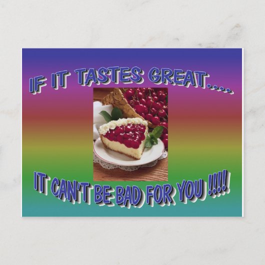 CHEESECAKE POSTKARTE (Vorderseite)
