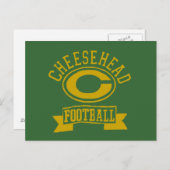 Cheesehead C Football 1 Postkarte (Vorne/Hinten)