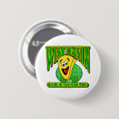 CheeseHead Cartoon 2 Button (Vorne & Hinten)