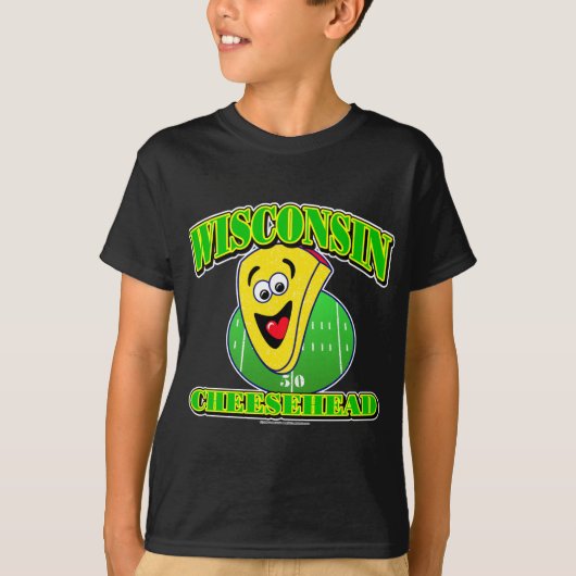 CheeseHead Cartoon T-Shirt (Vorderseite)