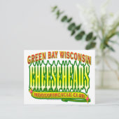 Cheeseheads Mooootercycle Verein Postkarte (Stehend Vorderseite)