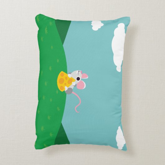 Cheeseman the Mouse Dekokissen (Rückseite(Vertikal))