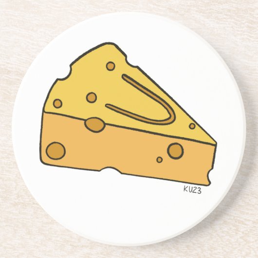 Cheesin' Cutie Käse Getränkeuntersetzer (Vorne)