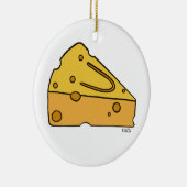 Cheesin' Cutie Käse Keramik Ornament (Rechts)